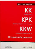Edycja karna Kodeks karny Kodeks postępowania karnego Kodeks karny wykonawczy 13 innych aktów prawnych