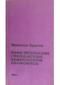 Dane techniczne i regulacyjne samochodów osobowych