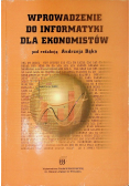 Wprowadzenie Do Informatyki Dla Ekonomistów