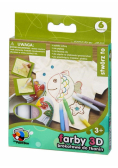 Farby 3D brokatowe do tkanin 6 kolorów