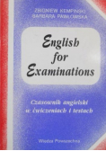 English for Examinations Czasownik angielski w ćwiczeniach i testach