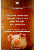 Zalecenia żywieniowe i wartość pokarmowa pasz świń