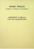 Pismo Święte Pierwszy i Drugi List do Koryntian