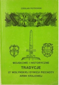 Wojskowe i historyczne tradycje 27 Wołyńskiej Dywizji Piechoty Armii Krajowej