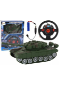 Czołg R/C niebieski 1:18 światło dźwięk