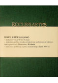 Ecclesiastes Księgi Salomonowe