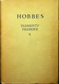 Hobbes  Elementy filozofii Tom II