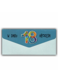 Karnet-koperta Urodziny 18