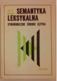 Semantyka leksykalna. Synonimiczne środki języka