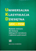 Uniwersalna Klasyfikacja Dziesiętna UDC-PO58