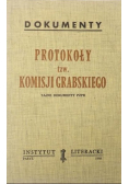 Dokumenty Protokoły tzw Komisji Grabskiego