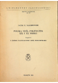 Polska myśl polityczna XIX i XX wieku