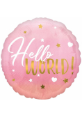 Balon foliowy Hello World