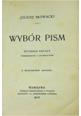 Słowacki wybór pism Reprint z 1906 r. Miniatura