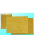 Karton brokatowy obustronny złoty 23x33cm 5 ark