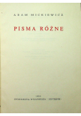 Mickiewicz Dzieła Tom XIII Pisma różne