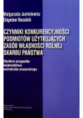 Czynniki konkurencyjności podmiotów użytkujących zasób własności rolnej skarbu państwa