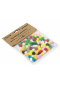 Dekoracje pompony 1cm mix kolorów 120szt