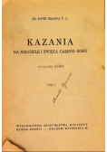 Kazania na niedziele i święta całego roku Tom 1 1938 r.