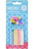 Świeczki urodzinowe 6 cm 24 sztuki