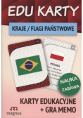 Edu karty Kraje flagi państwowe + gra memo