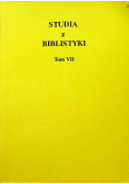 Studia z biblistyki Tom VII
