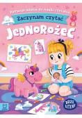 Zaczynam czytać. Duże litery. Pierwsze zdania do nauki czytania. Jednorożec