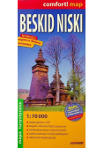Beskid Niski mapa turystyczna 1:70 000