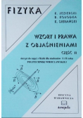 Wzory i prawa z objaśnieniami Część II