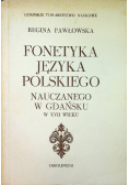 Fonetyka języka polskiego nauczanego w Gdańsku w XVII wieku