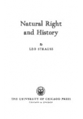 Natural Right and History