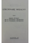 Lekcjonarz mszalny Tom V