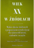 Wiek XX w źródłach