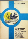 Wstęp szczegółowy do Ksiąg Nowego Przymierza