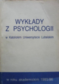 Wykłady z psychologii w Katolickim Uniwersytecie Lubelskim 1985 86