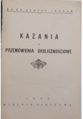 Kazania i przemówienia okolicznościowe, 1936r.