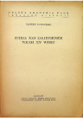 Studia nad zaludnieniem Polski XIV wieku