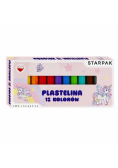 Plastelina 12 kolorów Unicorn