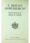 E Mercks Jahresbericht XLVI Jahrgang 1933 r.