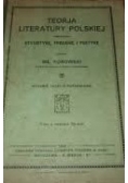 Teorja literatury polskiej, 1914r