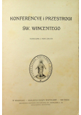 Konferencye i przestrogi św Wincentego 1909 r.