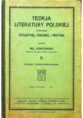 Teorja literatury polskiej 1914 r.