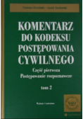 Komentarz do kodeksu postępowania cywilnego Tom II