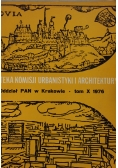 Teka komisji urbanistyki i architektury, tom X