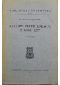 Kraków przed lokacją z roku 1257 1935 r.