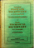 Podręczny słownik techniczny 1947 r.