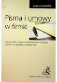 Pisma i umowy w firmie