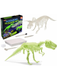 Wykopaliska paleontolog dinozaur fosforyzujący
