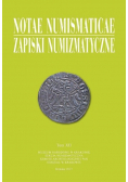 Notae Numismaticae Zapiski Numizmatyczne Tom 12