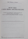 Bunt mas i inne pisma socjologiczne